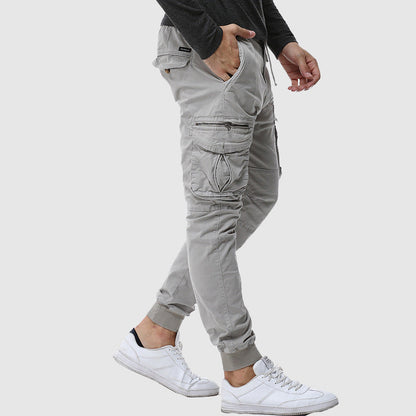 Men's pants with elastic waistband and pockets