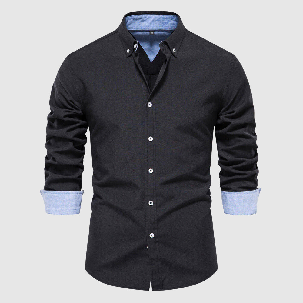 Men's casual shirt with long sleeves
