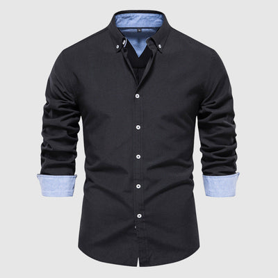 Men's casual shirt with long sleeves