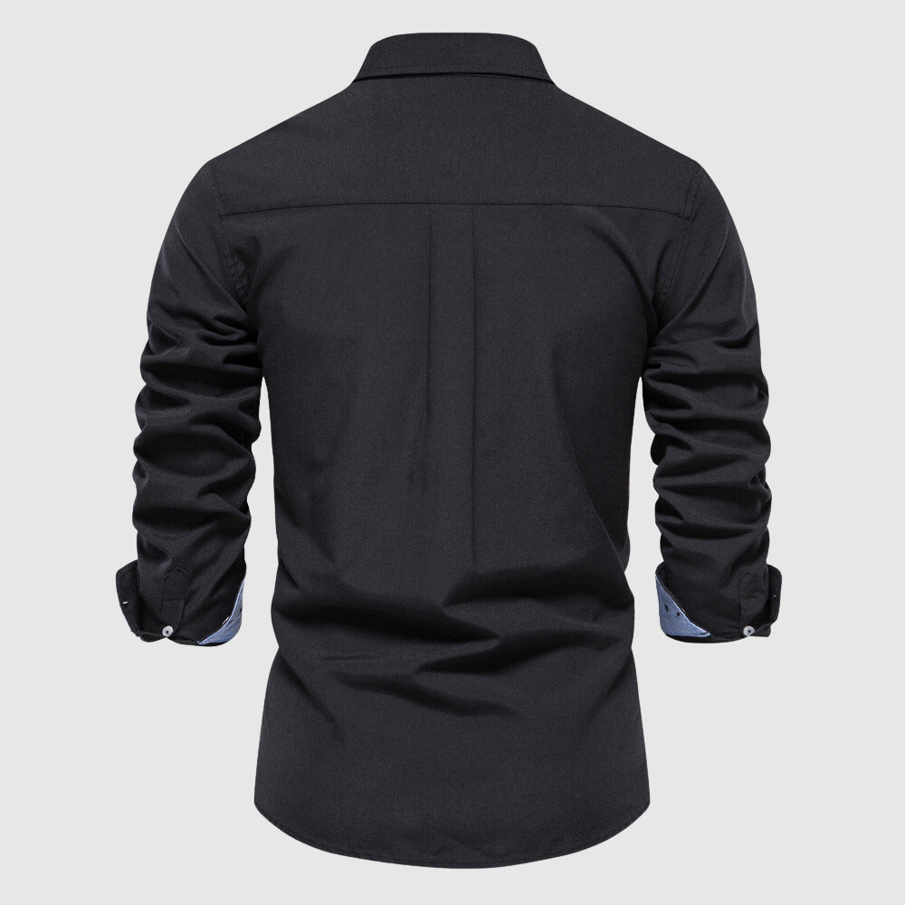 Men's casual shirt with long sleeves