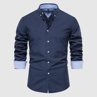 Men's casual shirt with long sleeves