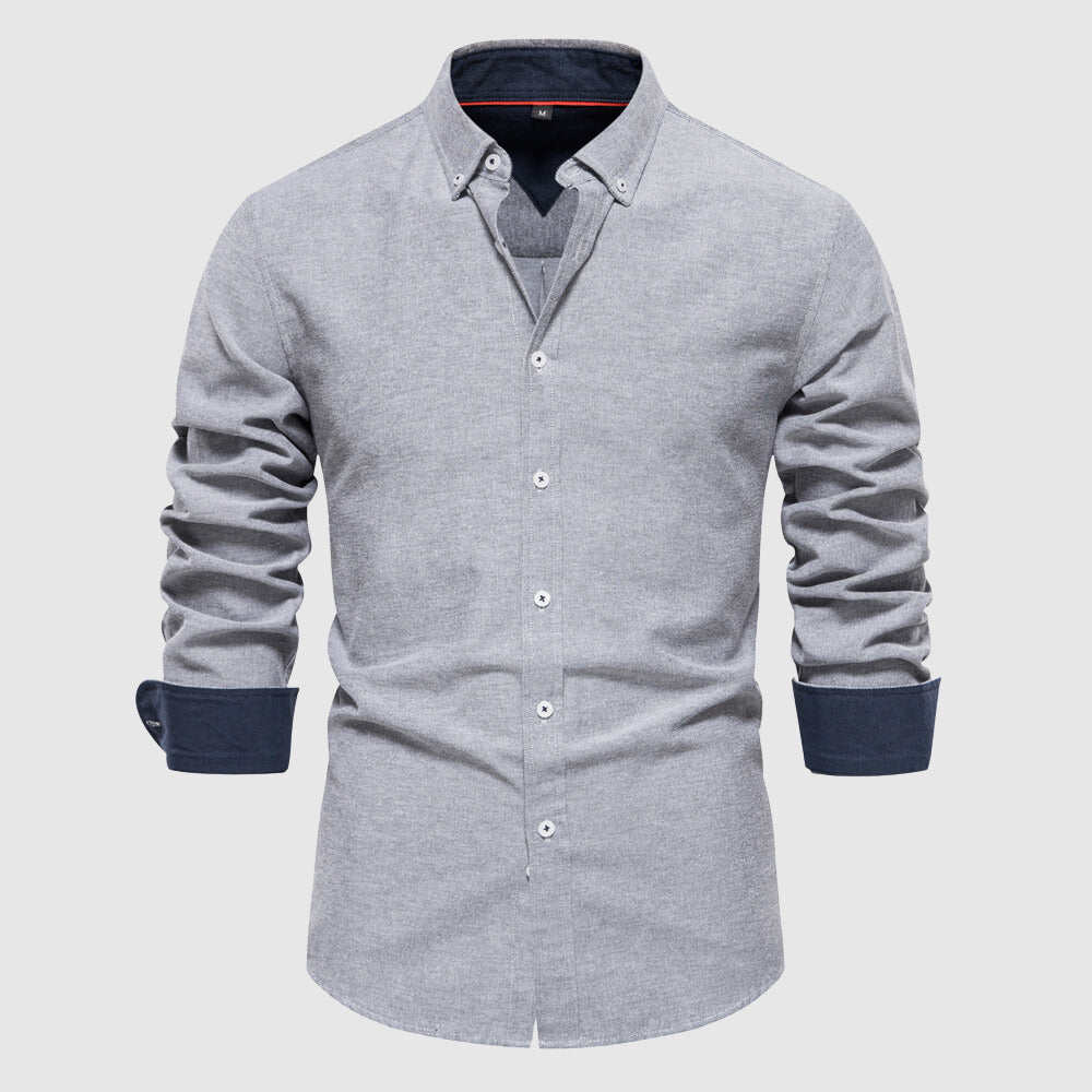 Men's casual shirt with long sleeves