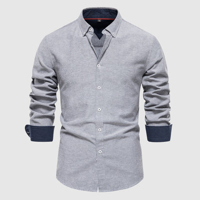 Men's casual shirt with long sleeves
