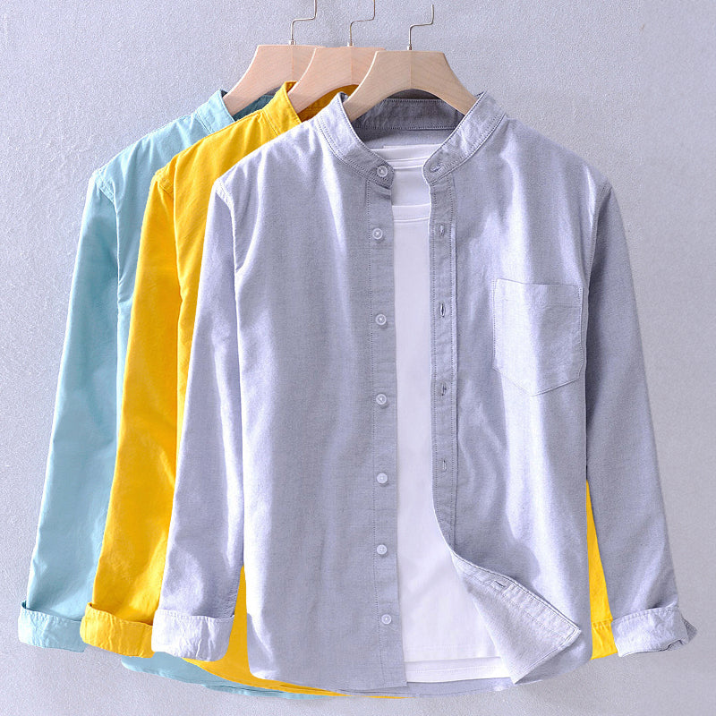 Men's long arm button shirt