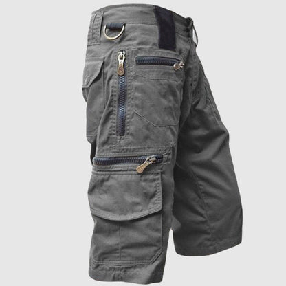 Men’s Cargo Shorts - Cotton Blend - Multiple Pockets - Durable Outdoor Wear