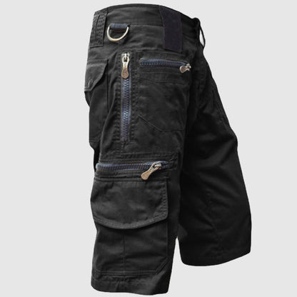 Men’s Cargo Shorts - Cotton Blend - Multiple Pockets - Durable Outdoor Wear