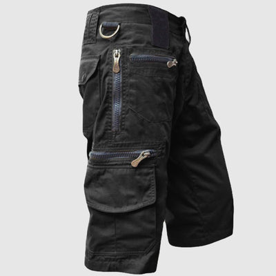 Men’s Cargo Shorts - Cotton Blend - Multiple Pockets - Durable Outdoor Wear