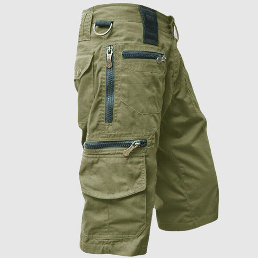 Men’s Cargo Shorts - Cotton Blend - Multiple Pockets - Durable Outdoor Wear
