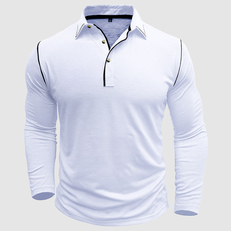 Men's efren polo shirt with contrasting trim