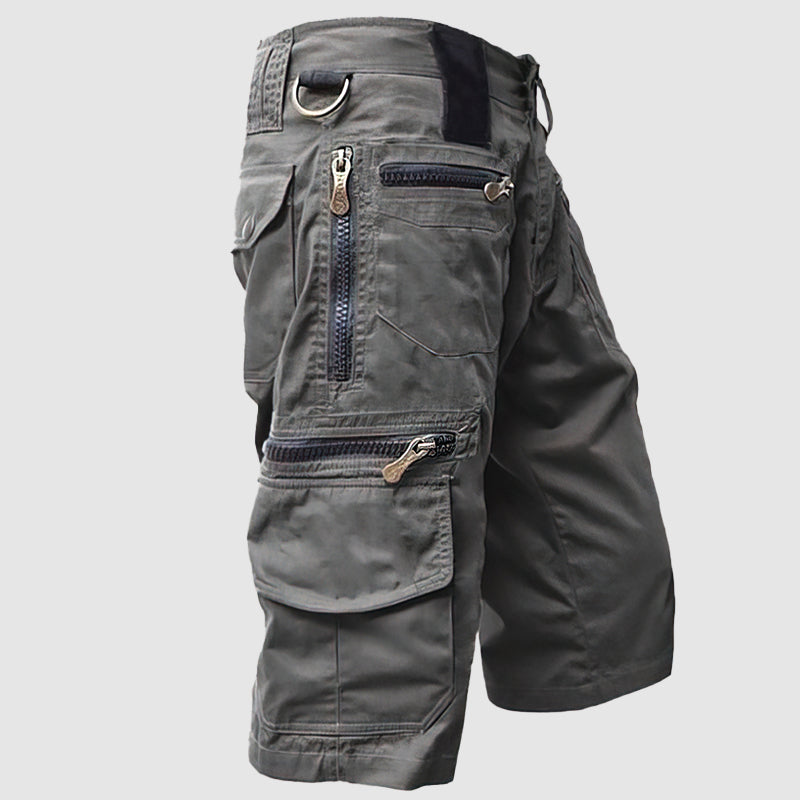 Men's Cargo Shorts - Knee Length - Multi-Pocket Utility