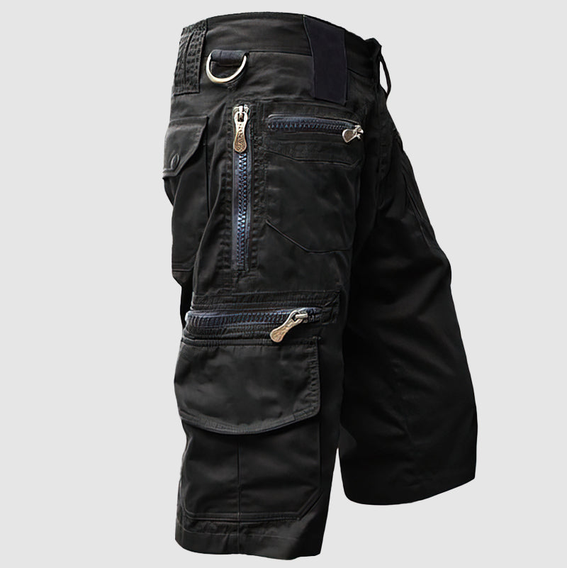 Men's Cargo Shorts - Knee Length - Multi-Pocket Utility
