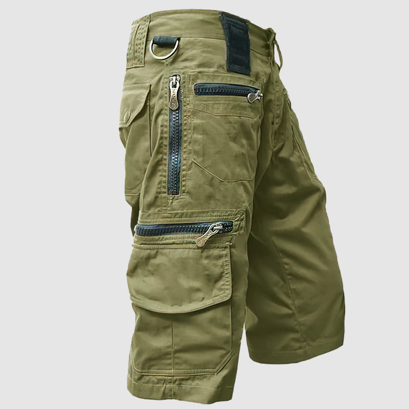 Men's Cargo Shorts - Knee Length - Multi-Pocket Utility