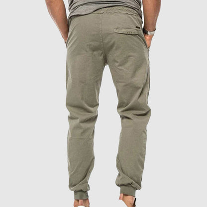 Men's comfortable pants with drawstring