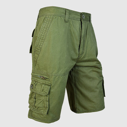 Men’s Cargo Shorts - Cotton Blend - Relaxed Fit - Multi-Pocket Outdoor Wear