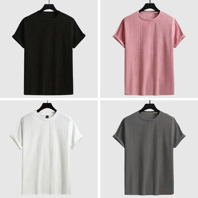 Men's round neck short sleeve shirt