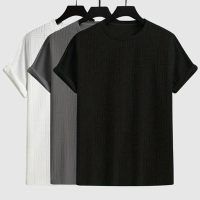 Men's round neck short sleeve shirt
