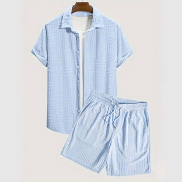 Talith - casual zomer geweven strand shirt & korte broek set