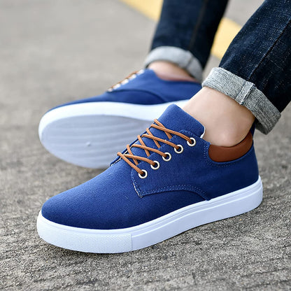 Men’s Low-Top Sneakers – Breathable Blend – Lace-Up Fit – Cushioned Rubber Sole