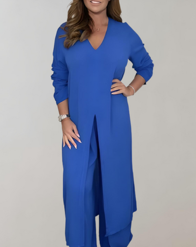 Women's Co-ord Set – Two-Piece Outfit – Elegant Tweed Matching Set