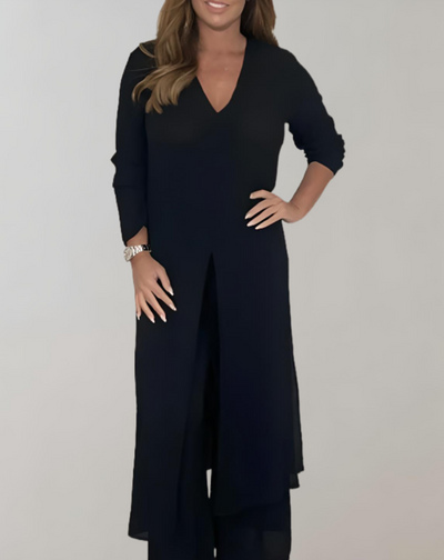 Women's Co-ord Set – Two-Piece Outfit – Elegant Tweed Matching Set