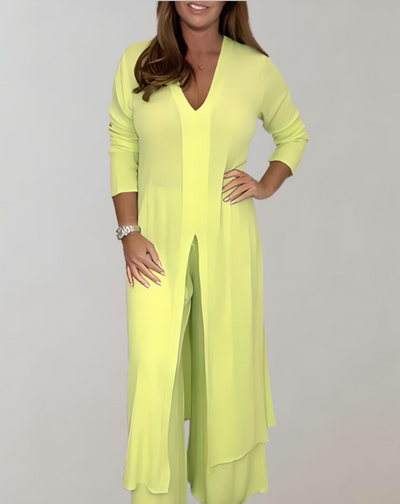 Women's Co-ord Set – Two-Piece Outfit – Elegant Tweed Matching Set