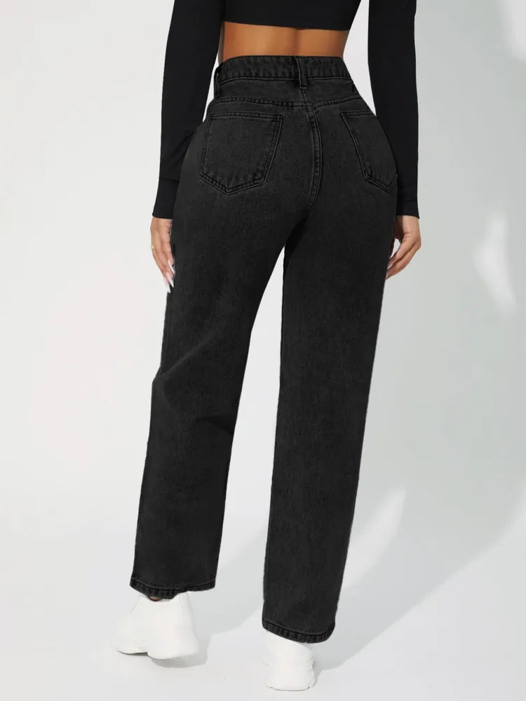 High waist casual trousers for women