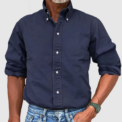 Men’s Long-Sleeve Shirt – Regular Fit – Button-Down Collar