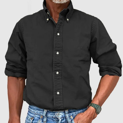 Men’s Long-Sleeve Shirt – Regular Fit – Button-Down Collar