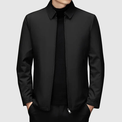 Men’s Jacket - Smart Casual - Fitted Design - Classic Collar - Zip Closure