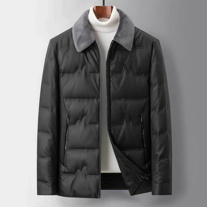 Men's elegant refined down jacket