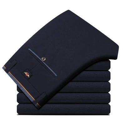 Men's Dress Trousers - Slim Fit - Tailored Formal Wear - Belt Loops & Pockets