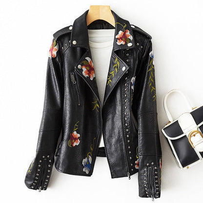 Women's retro floral print vintage jacket