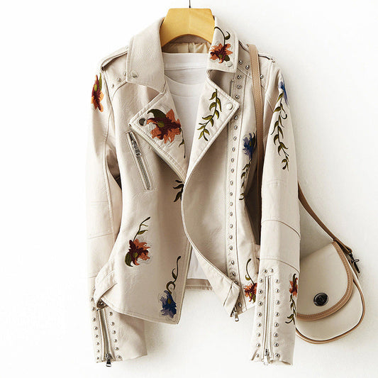 Women's retro floral print vintage jacket