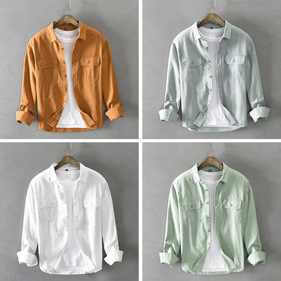 Men's casual long sleeve shirt