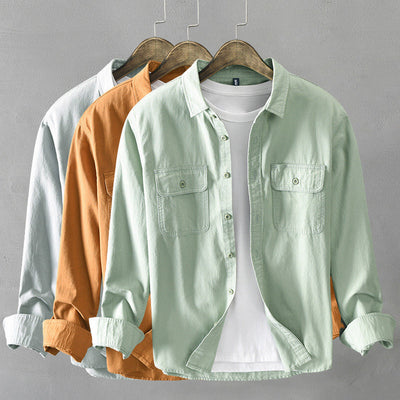 Men's casual long sleeve shirt
