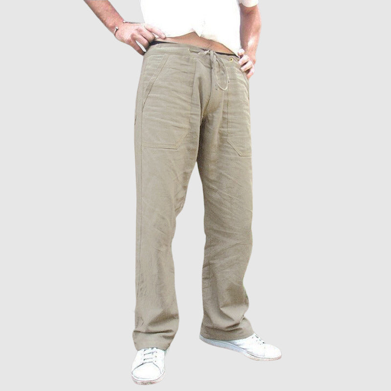 Men's Casual Pants with Drawstring