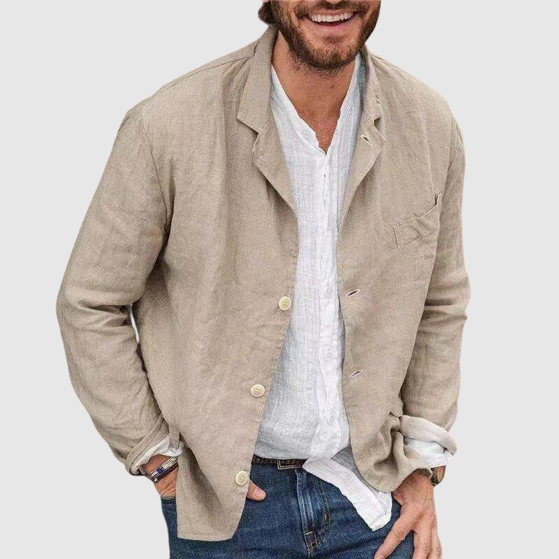 Men's casual cotton loose jacket