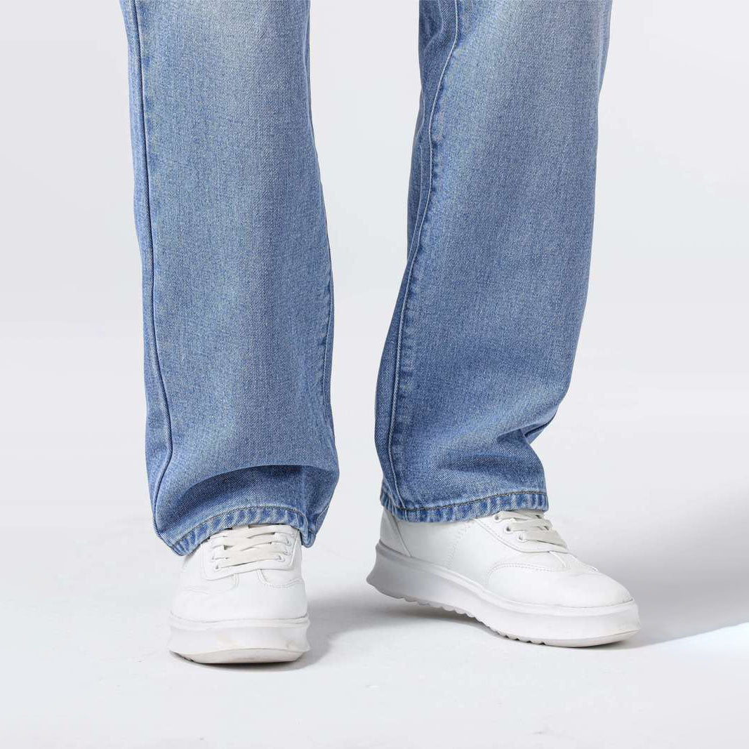 Men’s Straight Leg Jeans - Classic Fit - Denim - Five Pockets - Full Length