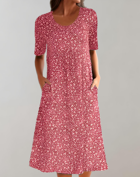 Women's Lightweight Summer V-Neck Casual Dress