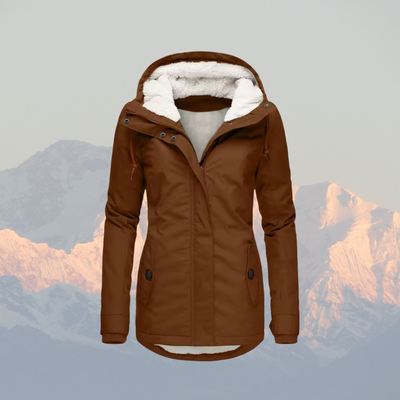 Women’s Winter Hooded Jacket with Fleece Lining – Warm, Windproof & Casual Parka Coat