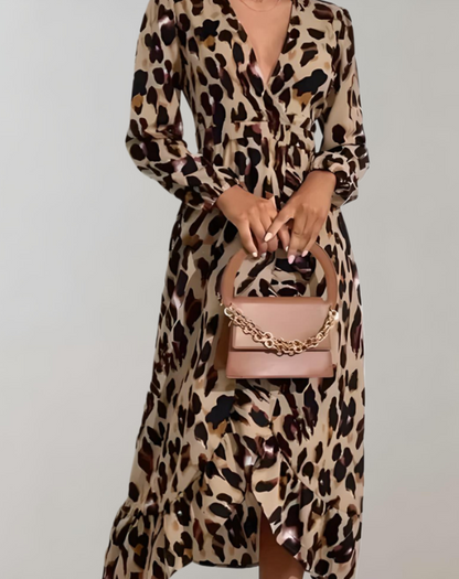 Women's Leopard Print Summer Casual Dress