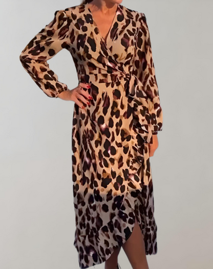 Women's Leopard Print Summer Casual Dress