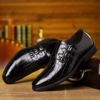 Men's trendy formal leather shoes