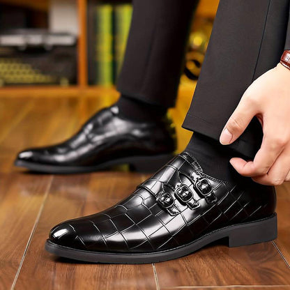 Men's trendy formal leather shoes