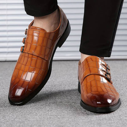 Men's trendy formal leather shoes