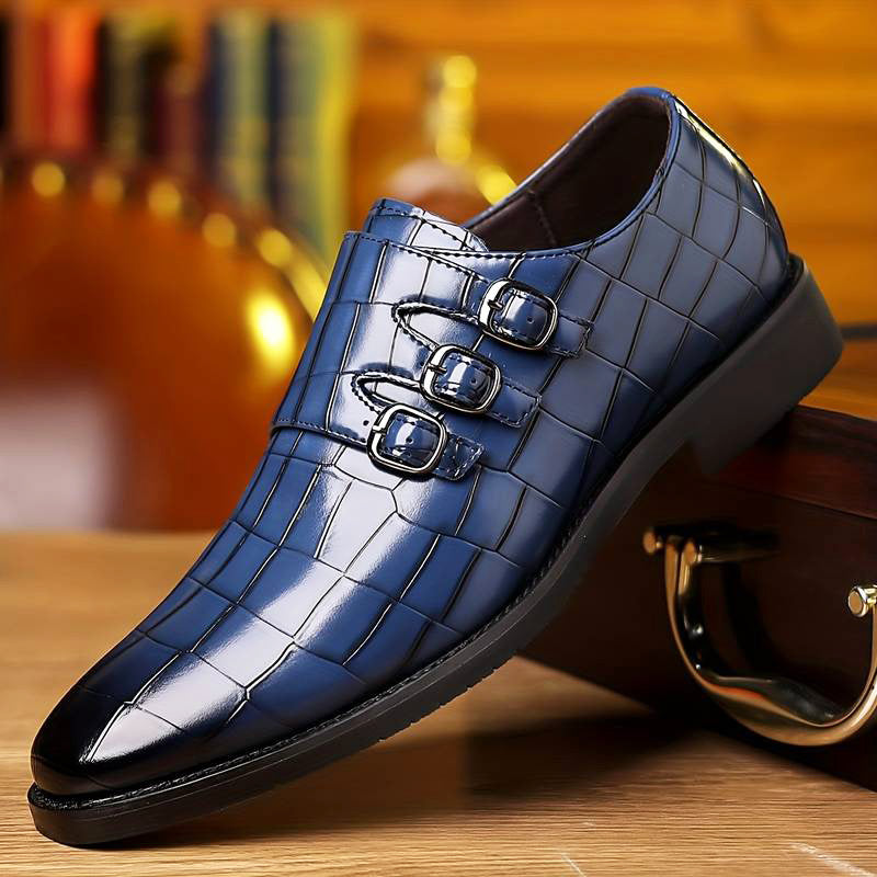 Men's trendy formal leather shoes