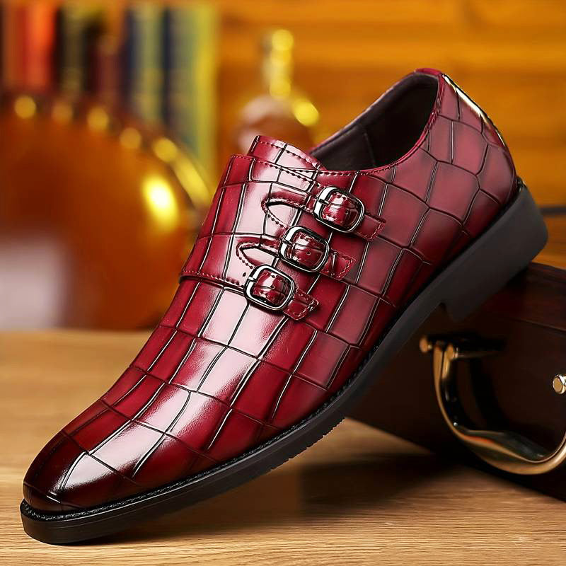 Men's trendy formal leather shoes