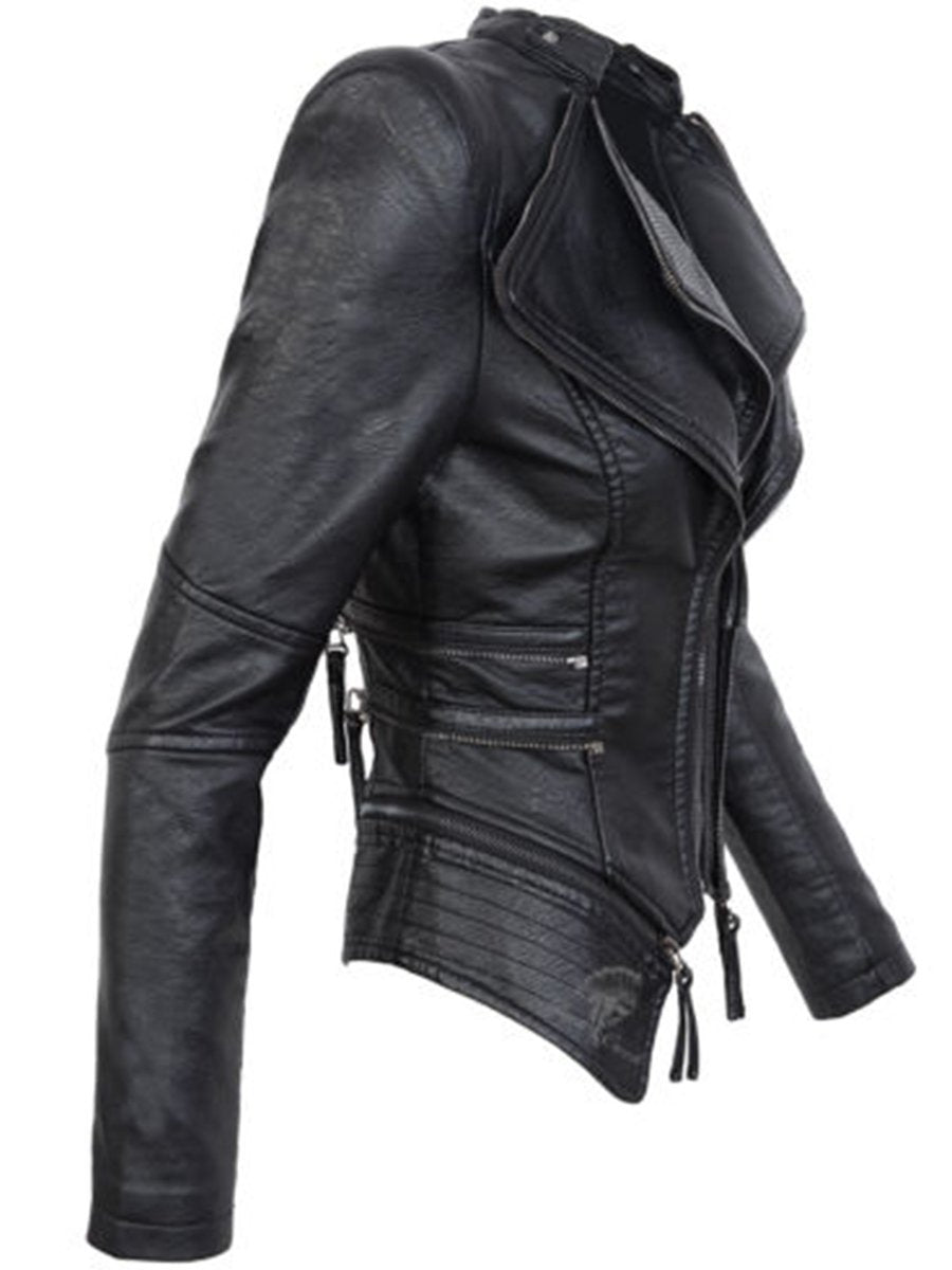 Jacket with zip stitching for women