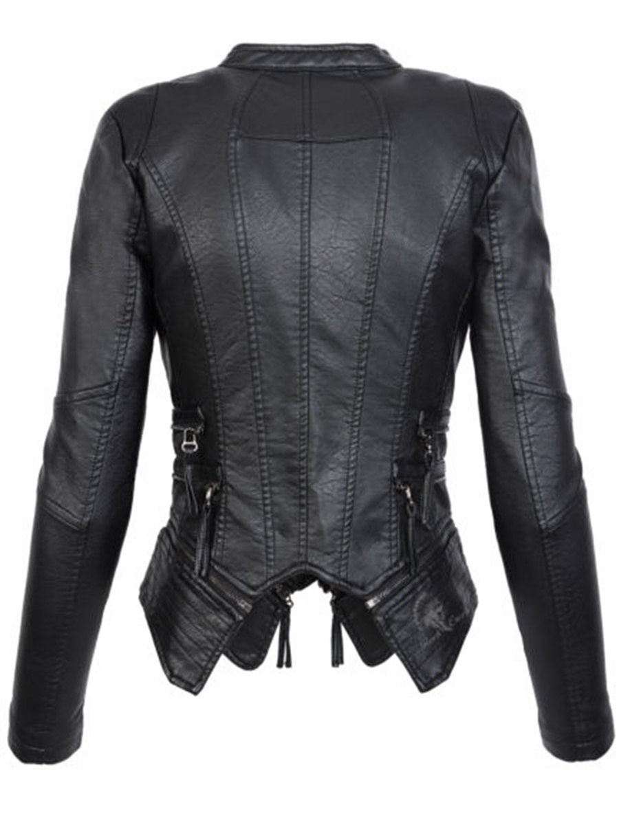 Jacket with zip stitching for women