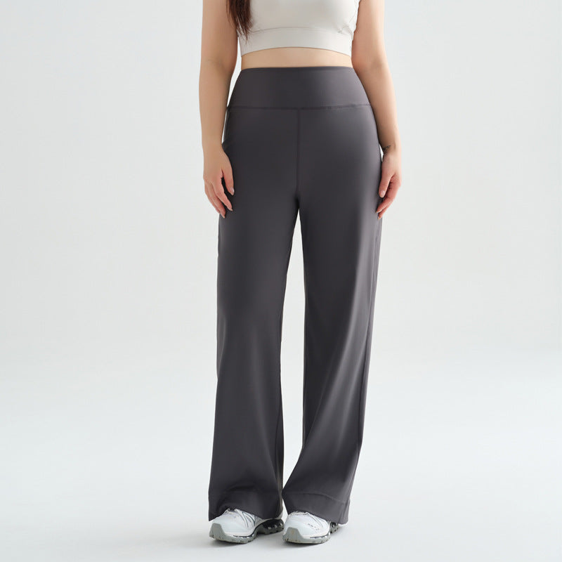 Women's wide-leg high-waisted pants